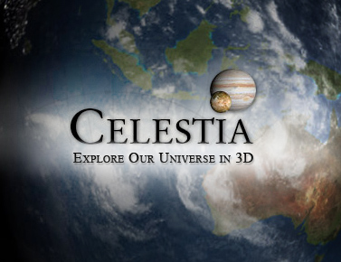 Celestia مشاهده سیارات  کهکشانها