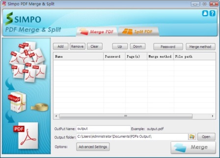 ادغام فایلهای پی دی اف Simpo PDF Merge and Split